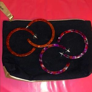 *FREE with purchase! Pink Acrylic Hoop Earrings